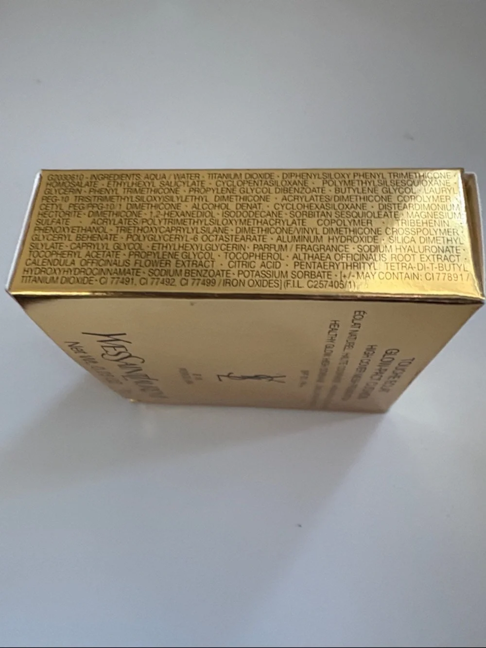 NIB [YSL] Touche Eclat Glow-Pact Cushion High Cover Mesh Foundation #B10 7g